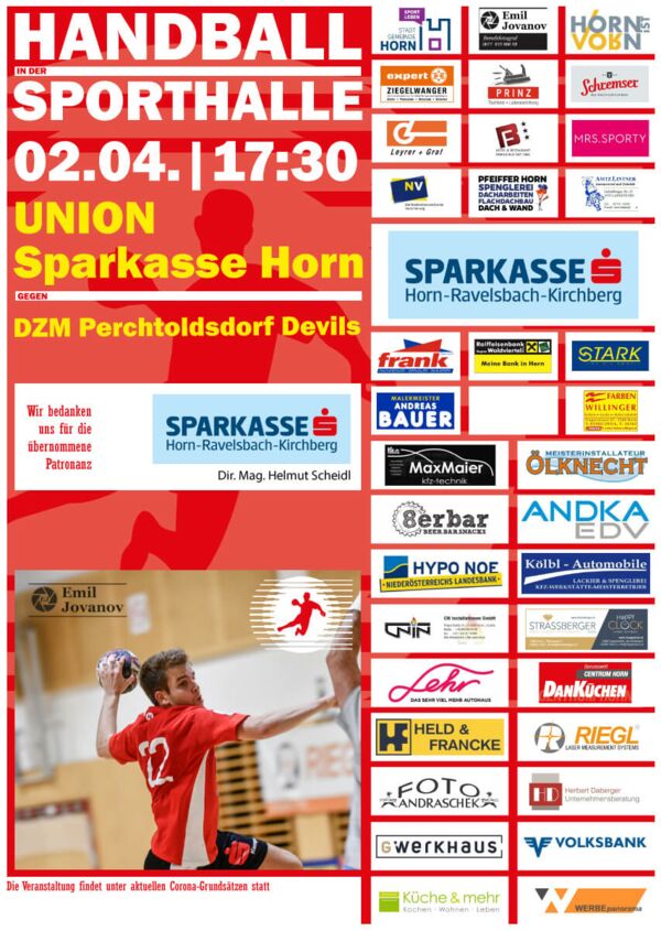 Handball Union Sparkasse Horn - DZM Perchtoldsdorf Devils