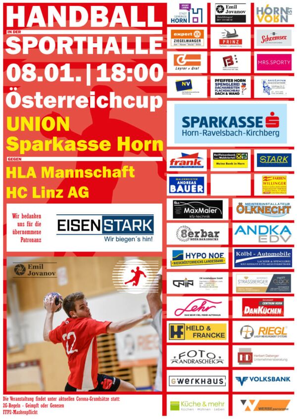 Handball Union Sparkasse Horn - HLA Mannschaft HC Linz AG
